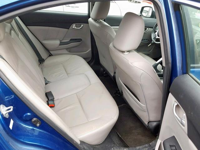 19XFB2F9XDE221298 - 2013 HONDA CIVIC EXL BLUE photo 6