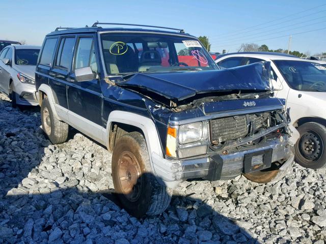 1J4FT58L7LL163500 - 1990 JEEP CHEROKEE L BLUE photo 1