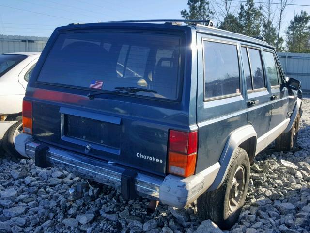 1J4FT58L7LL163500 - 1990 JEEP CHEROKEE L BLUE photo 4