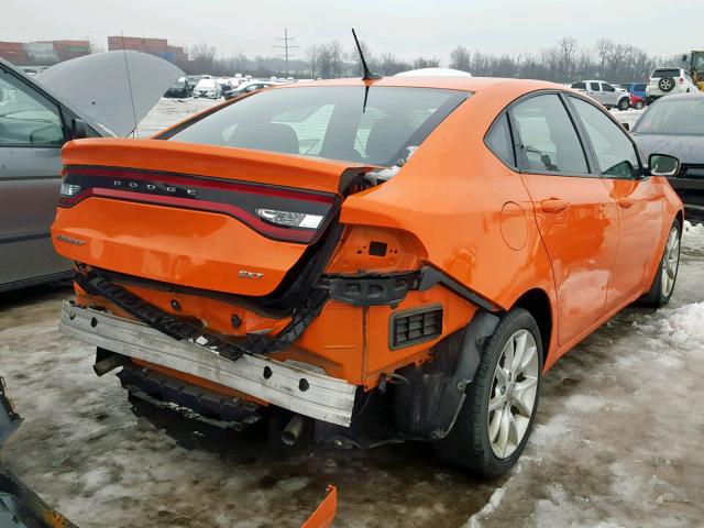 1C3CDFBA0DD317225 - 2013 DODGE DART SXT ORANGE photo 4