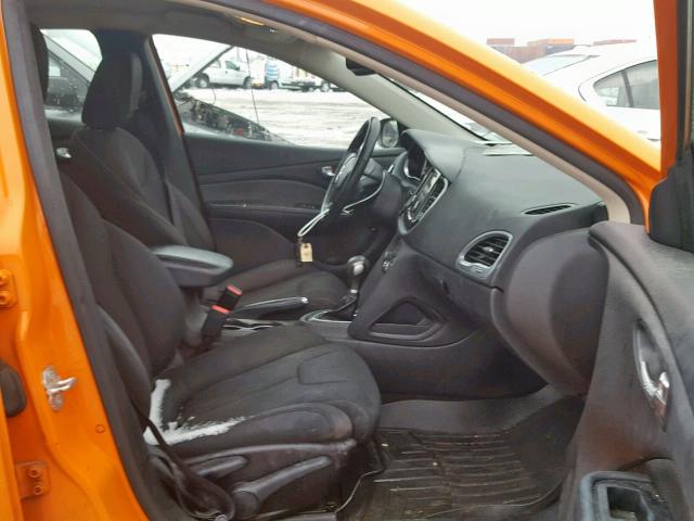 1C3CDFBA0DD317225 - 2013 DODGE DART SXT ORANGE photo 5