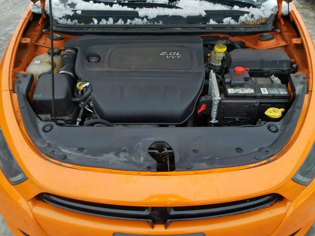 1C3CDFBA0DD317225 - 2013 DODGE DART SXT ORANGE photo 7