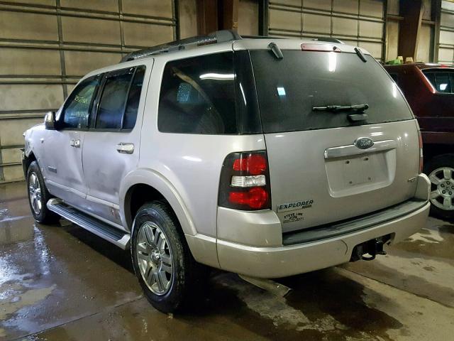 1FMEU75847UB83239 - 2007 FORD EXPLORER L SILVER photo 3