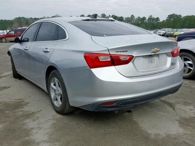 1G1ZB5ST5GF190612 - 2016 CHEVROLET MALIBU LS SILVER photo 3