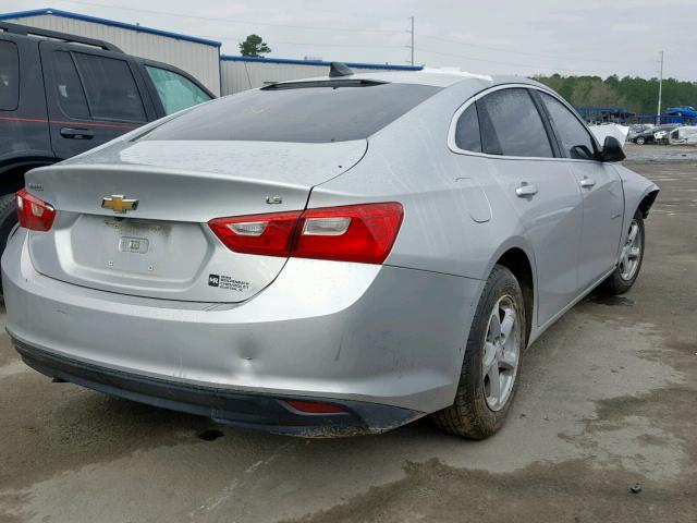 1G1ZB5ST5GF190612 - 2016 CHEVROLET MALIBU LS SILVER photo 4