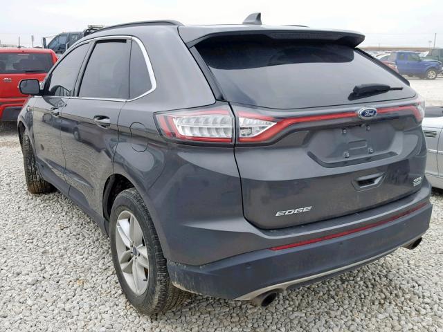 2FMPK3J99GBC58402 - 2016 FORD EDGE SEL CHARCOAL photo 3