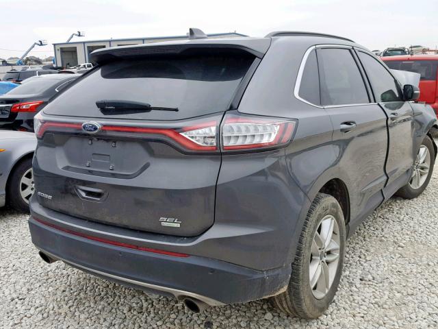 2FMPK3J99GBC58402 - 2016 FORD EDGE SEL CHARCOAL photo 4