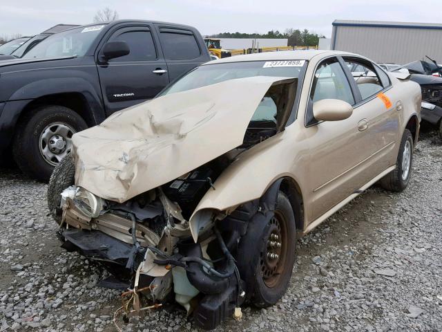 1G3NL52T91C228435 - 2001 OLDSMOBILE ALERO GL TAN photo 2