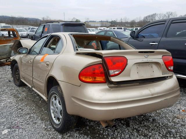 1G3NL52T91C228435 - 2001 OLDSMOBILE ALERO GL TAN photo 3