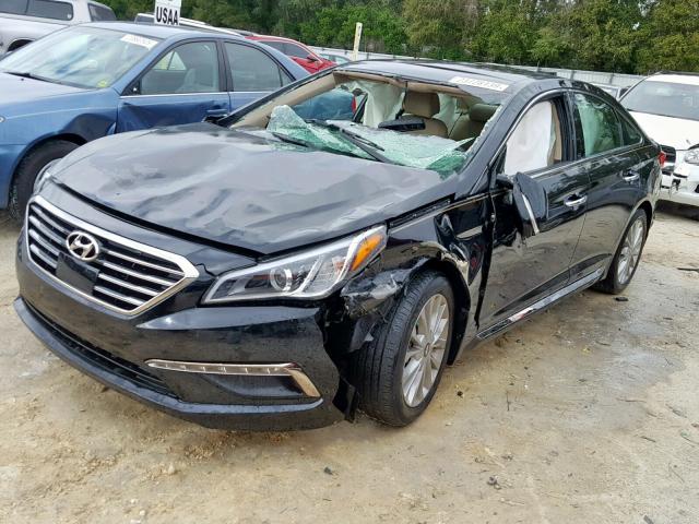 5NPE34AF6FH116418 - 2015 HYUNDAI SONATA SPO BLACK photo 2