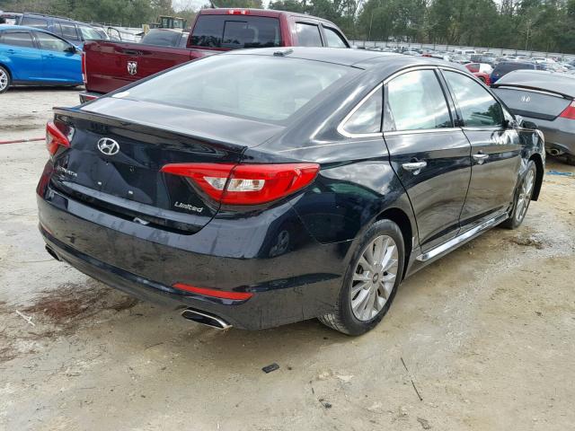 5NPE34AF6FH116418 - 2015 HYUNDAI SONATA SPO BLACK photo 4