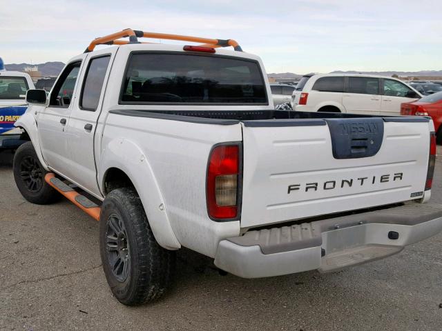 1N6ED27Y91C370104 - 2001 NISSAN FRONTIER C WHITE photo 3