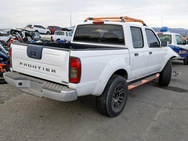 1N6ED27Y91C370104 - 2001 NISSAN FRONTIER C WHITE photo 4