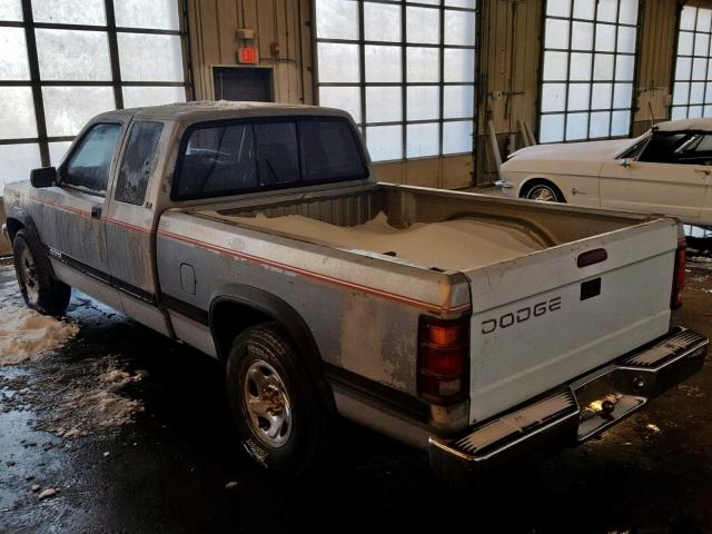 1B7FL23XXPS105262 - 1993 DODGE DAKOTA GRAY photo 3