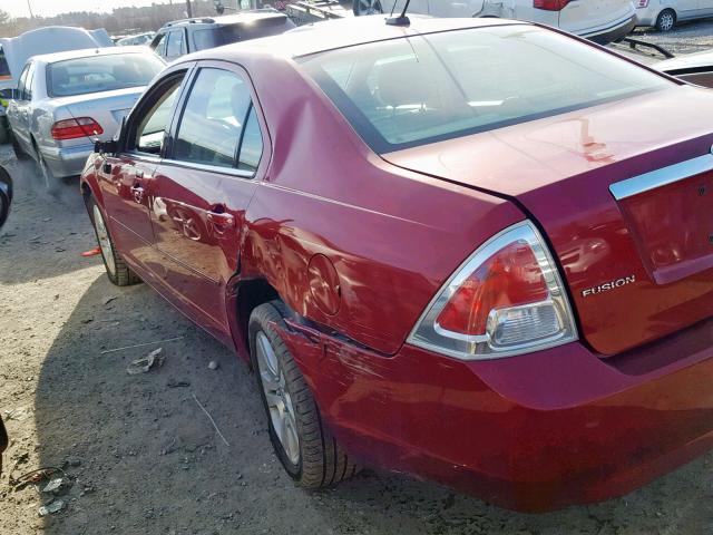 3FAHP08Z28R276182 - 2008 FORD FUSION SEL RED photo 9