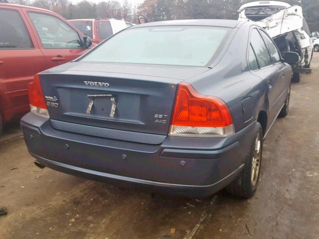 YV1RH592172611505 - 2007 VOLVO S60 2.5T BLUE photo 4