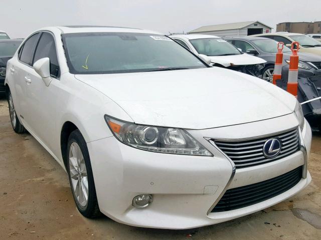 JTHBW1GG5D2021161 - 2013 LEXUS ES 300H WHITE photo 1