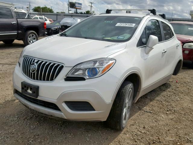 KL4CJASB2DB192539 - 2013 BUICK ENCORE WHITE photo 2