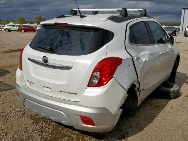 KL4CJASB2DB192539 - 2013 BUICK ENCORE WHITE photo 4