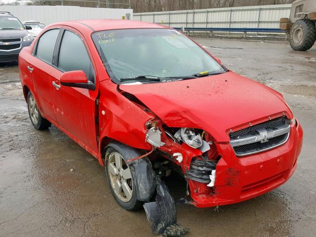 KL1TG566X8B061588 - 2008 CHEVROLET AVEO LT RED photo 1