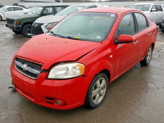 KL1TG566X8B061588 - 2008 CHEVROLET AVEO LT RED photo 2