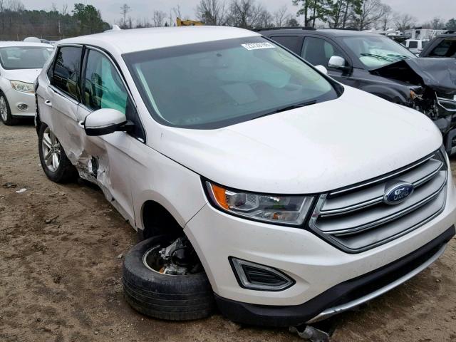 2FMTK3J8XFBB94875 - 2015 FORD EDGE SEL WHITE photo 1