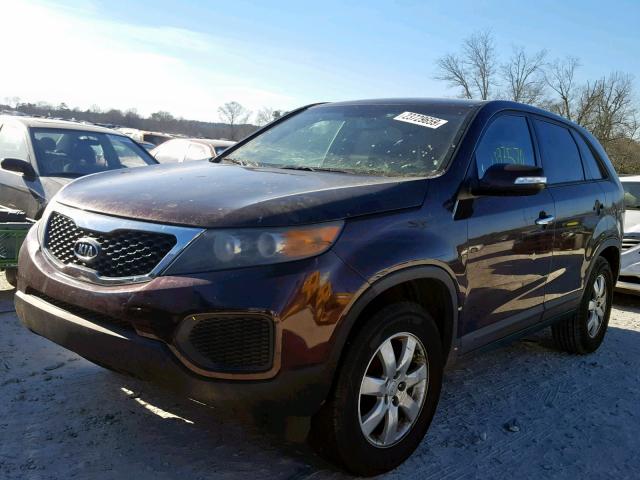 5XYKT3A12BG174366 - 2011 KIA SORENTO BA BROWN photo 2