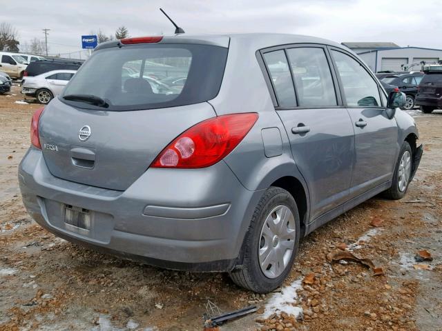 3N1BC1CP6AL407861 - 2010 NISSAN VERSA S GRAY photo 4