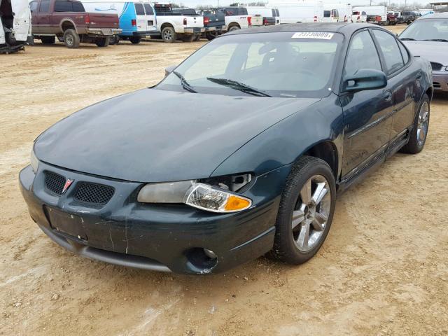 1G2WP52K4WF289816 - 1998 PONTIAC GRAND PRIX GREEN photo 2