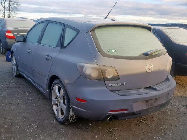 JM1BK343961487243 - 2006 MAZDA 3 HATCHBAC GRAY photo 3