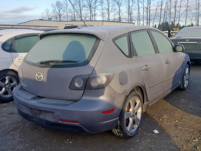 JM1BK343961487243 - 2006 MAZDA 3 HATCHBAC GRAY photo 4