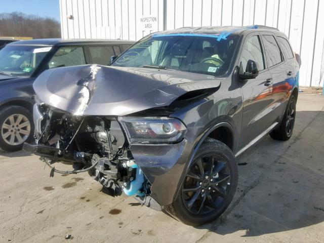 1C4RDJDG2JC341585 - 2018 DODGE DURANGO GT GRAY photo 2