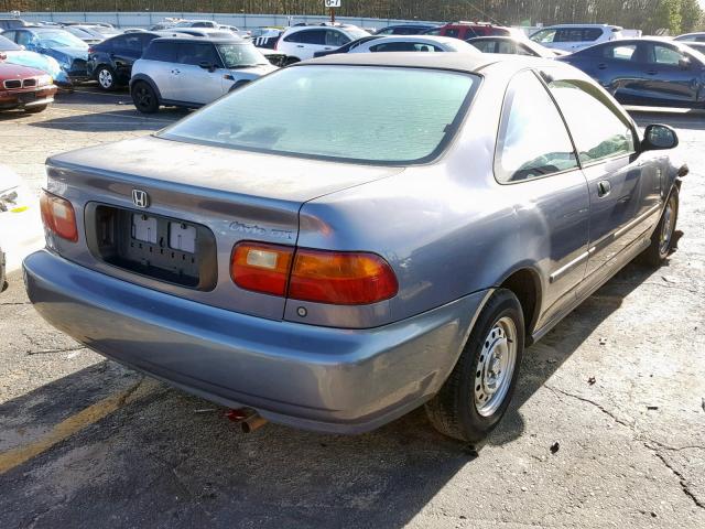 1HGEJ2226SL038512 - 1995 HONDA CIVIC DX GRAY photo 4