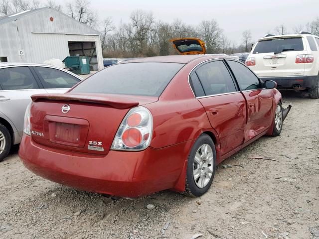 1N4AL11E55C385515 - 2005 NISSAN ALTIMA S RED photo 4