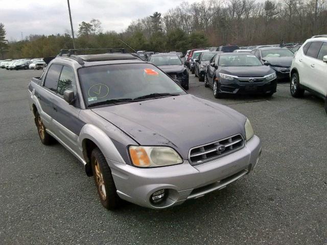 4S4BT62C047100246 - 2004 SUBARU BAJA SPORT SILVER photo 1