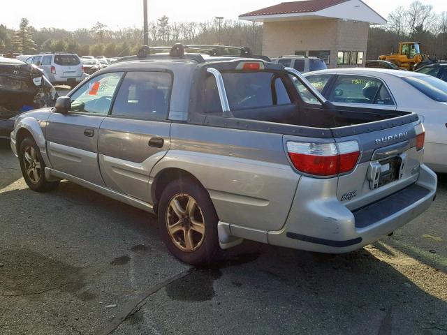 4S4BT62C047100246 - 2004 SUBARU BAJA SPORT SILVER photo 3