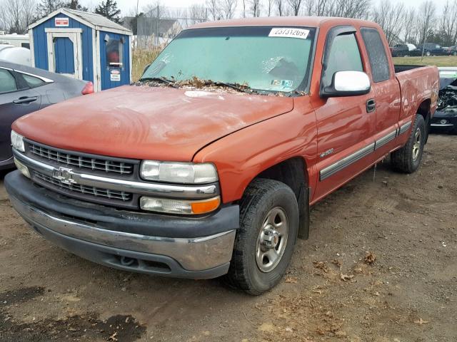 1GCEK19V41E179314 - 2001 CHEVROLET SILVERADO ORANGE photo 2