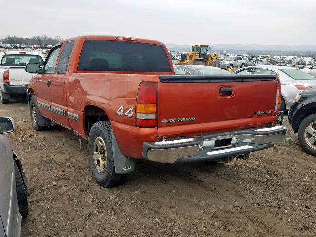 1GCEK19V41E179314 - 2001 CHEVROLET SILVERADO ORANGE photo 3