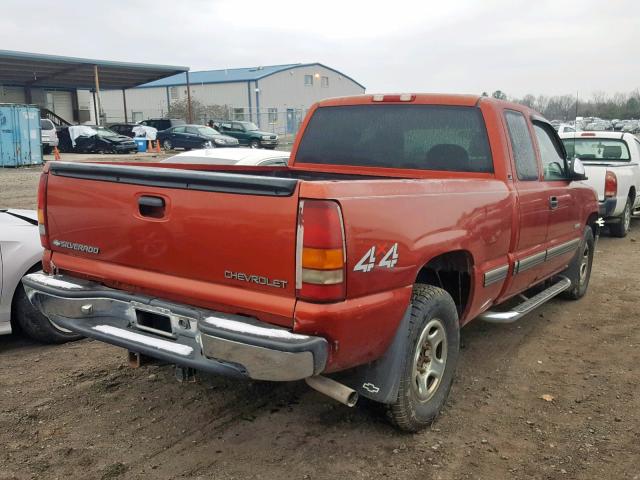 1GCEK19V41E179314 - 2001 CHEVROLET SILVERADO ORANGE photo 4