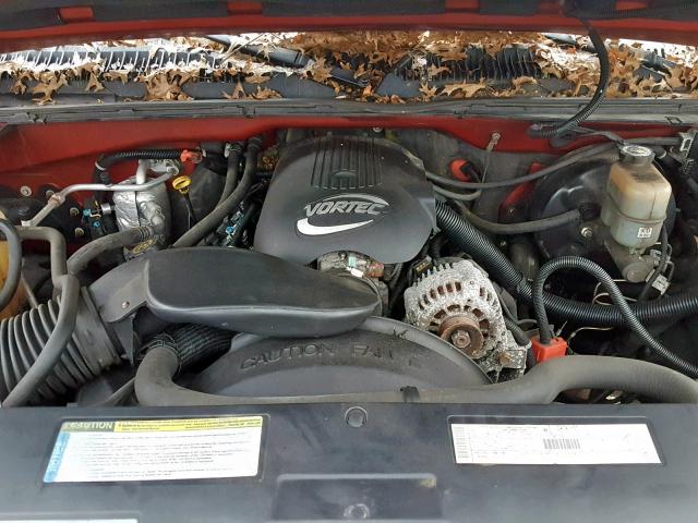 1GCEK19V41E179314 - 2001 CHEVROLET SILVERADO ORANGE photo 7