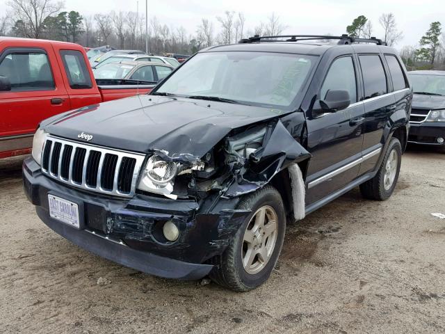 1J8HS58P97C501174 - 2007 JEEP GRAND CHER BLACK photo 2