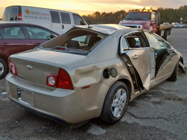 1G1ZG57B58F162179 - 2008 CHEVROLET MALIBU LS BEIGE photo 4