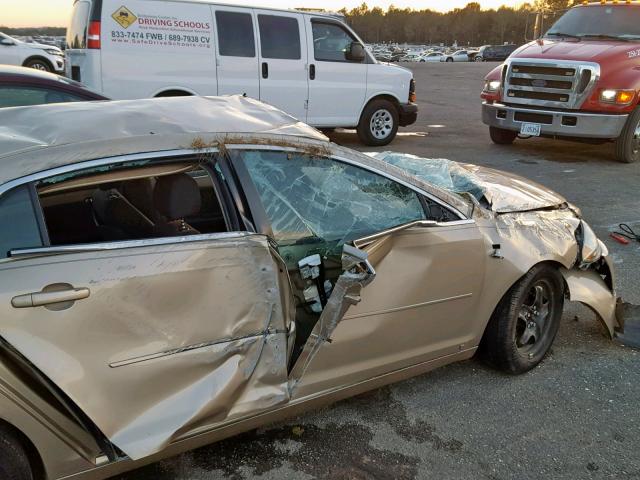 1G1ZG57B58F162179 - 2008 CHEVROLET MALIBU LS BEIGE photo 9