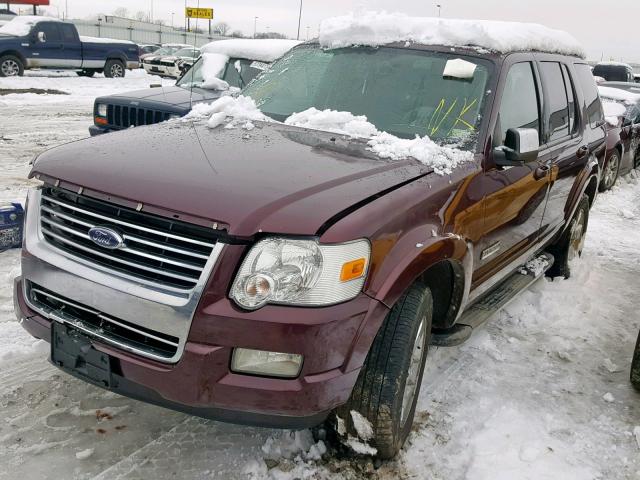 1FMEU75866ZA14969 - 2006 FORD EXPLORER L MAROON photo 2