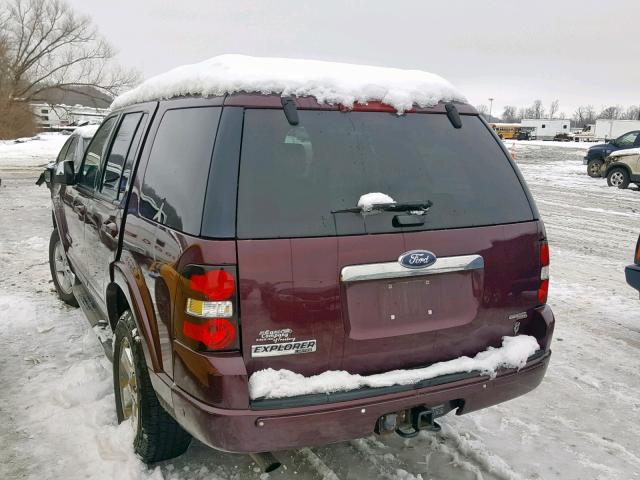 1FMEU75866ZA14969 - 2006 FORD EXPLORER L MAROON photo 3