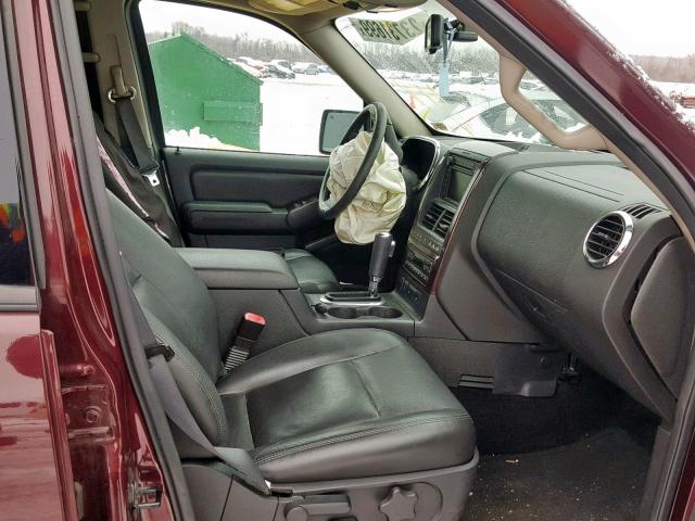 1FMEU75866ZA14969 - 2006 FORD EXPLORER L MAROON photo 5