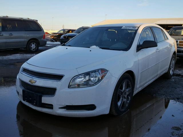 1G1ZA5EUXCF391231 - 2012 CHEVROLET MALIBU LS WHITE photo 2