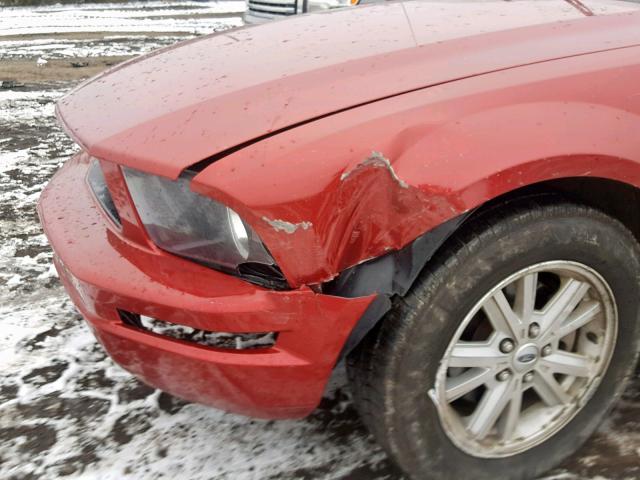 1ZVFT84N775201233 - 2007 FORD MUSTANG RED photo 9