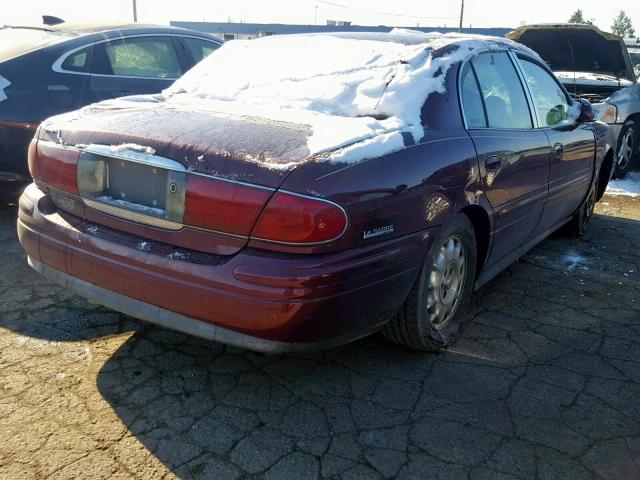 1G4HR54K41U216084 - 2001 BUICK LESABRE LI MAROON photo 4