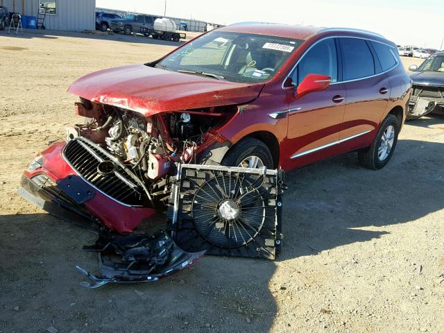 5GAERBKW1JJ242723 - 2018 BUICK ENCLAVE ES RED photo 2